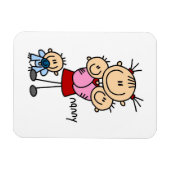 Nanny Stick Figure Magneet (Horizontaal)