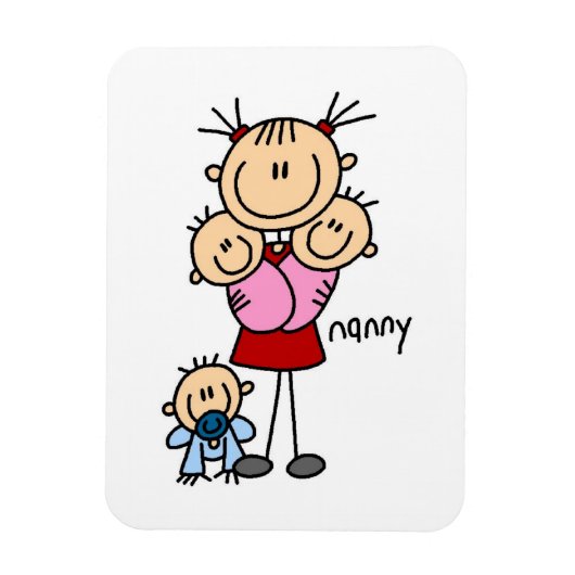 Nanny Stick Figure Magneet (Verticaal)