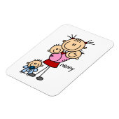 Nanny Stick Figure Magneet (Linkerzijde)