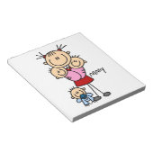 Nanny Stick Figure Notitieblok (Schuin)
