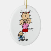 Nanny Stick Figuur Keramisch Ornament (Rechts)