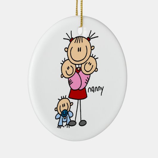 Nanny Stick Figuur Keramisch Ornament (Rechts)