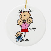 Nanny Stick Figuur Keramisch Ornament (Voorkant)