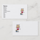 Nanny Stick Figuur Visitekaartje (Voorkant / Achterkant)