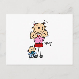 Nanny Stokfiguur Briefkaart
