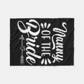 Nanny van de bruid bruiloftsfeest familie bruidswi fleece deken (Voorkant (Horizontaal))