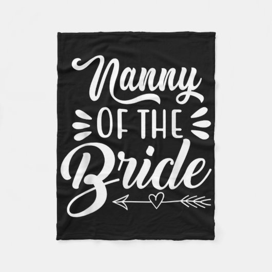 Nanny van de bruid bruiloftsfeest familie bruidswi fleece deken (Voorkant)