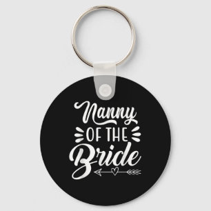 Nanny van de bruid bruiloftsfeest familie bruidswi sleutelhanger