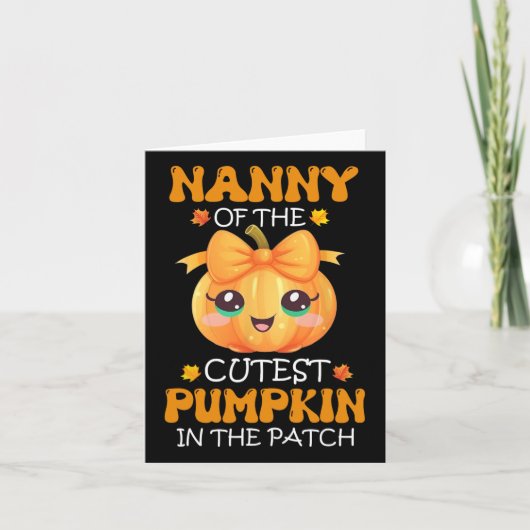 Nanny van de Schattigee pompoen in de patch Hallow Kaart (Voorkant)