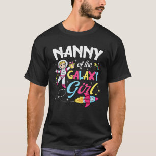 Nanny van het Galaxy Girl Astronaut Space Theme Bi T-shirt