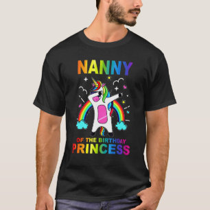Nanny van The Birthday Princess Girl Dabbing Unico T-shirt