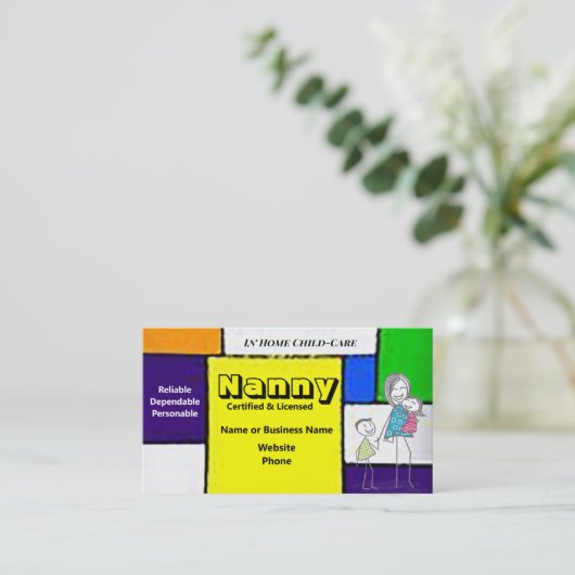 Nanny Visitekaartje (Staand voorkant)