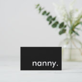nanny. visitekaartje (Staand voorkant)