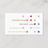 Nanny Visitekaartje Bright Squares (Voorkant)