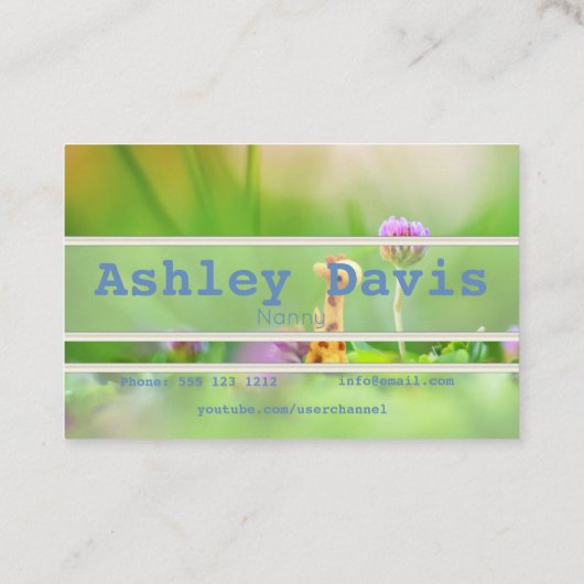 Nanny visitekaartjes (Achterkant)