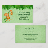 Nanny Visitekaartjes (Voorkant / Achterkant)