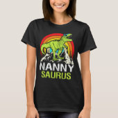 Nannysaurus Dinosaur T Rex Nanny Saurus Oma T-shirt (Voorkant)