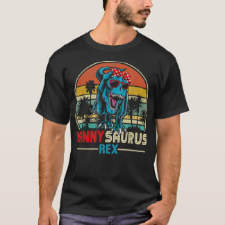 Nannysaurus is de beste kinderfamilie t-shirt