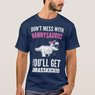 Nannysaurus kinderopvangmedewerker cadeau jongen t-shirt
