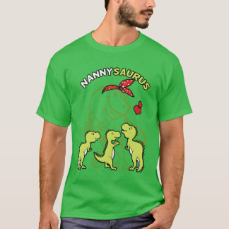 Nannysaurus Nannyrannosaurus Dinosaurus Moeders jo T-shirt