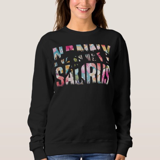 Nannysaurus Rex Grandma Dinosaur Rex Nanny Saurus Trui (Voorkant)