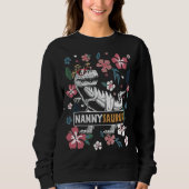 Nannysaurus Rex Grandma Dinosaur Rex Nanny Saurus Trui (Voorkant)