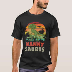 Nannysaurus T Rex Dinosaur Family Matching T-shirt