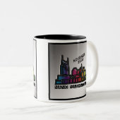 NaNo 2009 Jumbo-Mok Tweekleurige Koffiemok (Voorkant rechts)