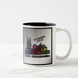 NaNo 2009 Jumbo-Mok Tweekleurige Koffiemok