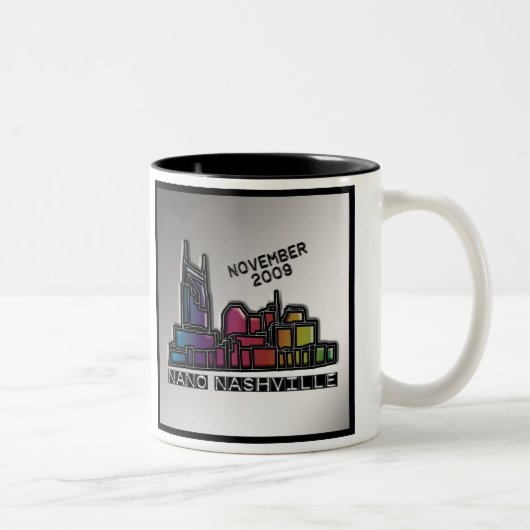 NaNo 2009 Jumbo-Mok Tweekleurige Koffiemok (Rechts)