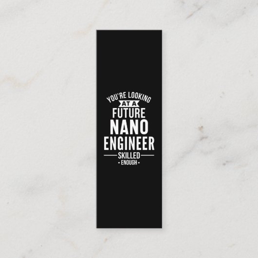 NANO-technicus cadeau Klantenkaartje (Voorkant)