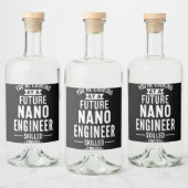 NANO-technicus cadeau Likeurfles Etiket (Flessen)