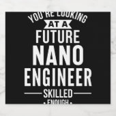 NANO-technicus cadeau Likeurfles Etiket (Enkel label)