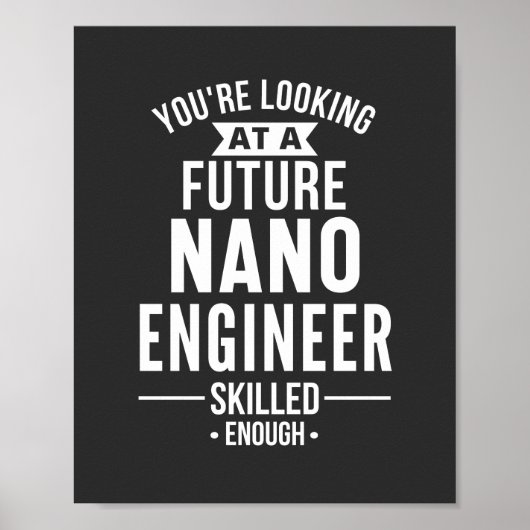 NANO-technicus cadeau Poster (Voorkant)