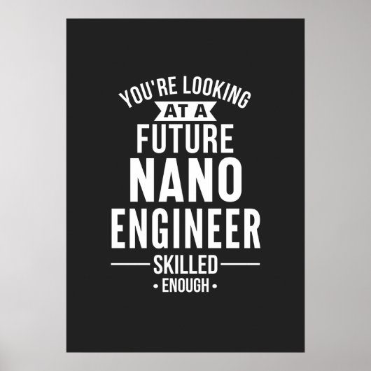 NANO-technicus cadeau Poster (Voorkant)