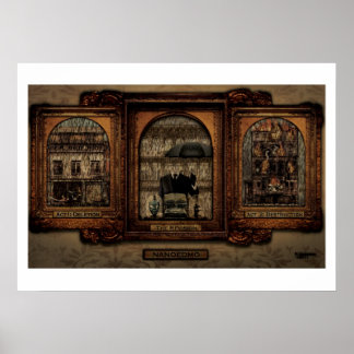 NaNoEdMo triptych Poster