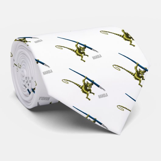 NaNoLA - Lemur met vulpen Stropdas (Opgerold)