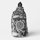 Nanometerplated geometrisch land Taiwan Monogram Sling Bag (Voorkant)