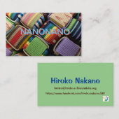 nanonano visitekaartje (Voorkant / Achterkant)