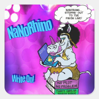 Nanorhino 2015 vierkante sticker