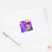 Nanorhino 2015 vierkante sticker (Envelop)
