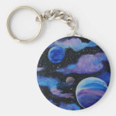 Nanosecond Space Stars Nebula Sleutelhanger (Voorkant)