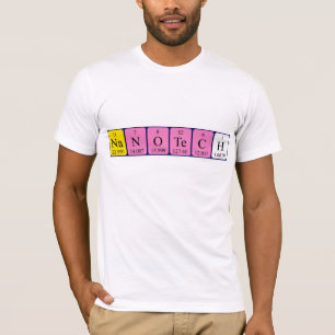 Nanotech periodieke lijstnaam shirt