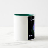 Nanotechnologie.  Bouw van de bodemlijn (2) Tweekleurige Koffiemok (Center)