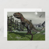 Nanotyrannus dinosaur - 3D rendering Briefkaart (Voorkant / Achterkant)