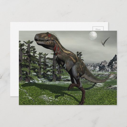 Nanotyrannus dinosaur - 3D rendering Briefkaart (Voorkant / Achterkant)