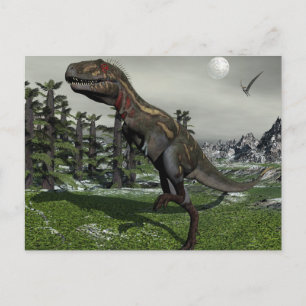 Nanotyrannus dinosaur - 3D rendering Briefkaart