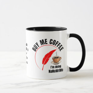 NaNoWriMo KOOP ME KOFFIE Auteur Mok