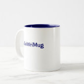 NaNoWriMo-Mok Tweekleurige Koffiemok (Voorkant links)