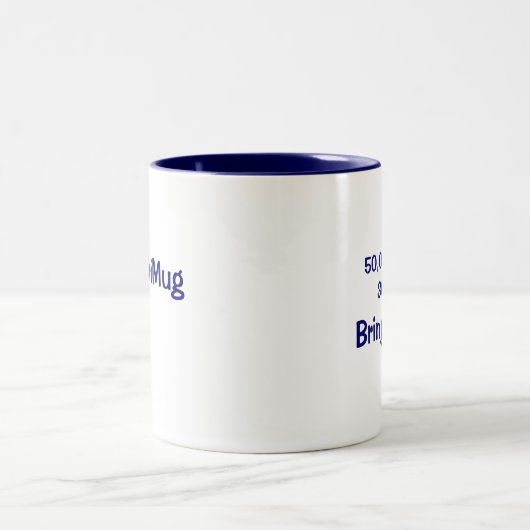 NaNoWriMo-Mok Tweekleurige Koffiemok (Center)